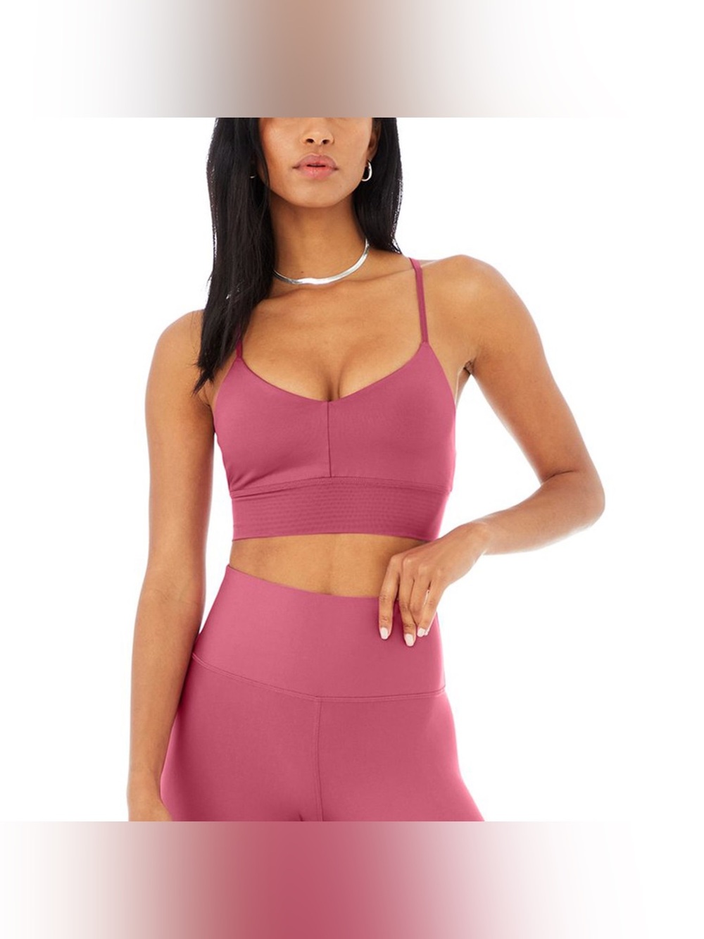 ALO Yoga Raspberry Sorbet Set - Sports top and Shorts - both are Small